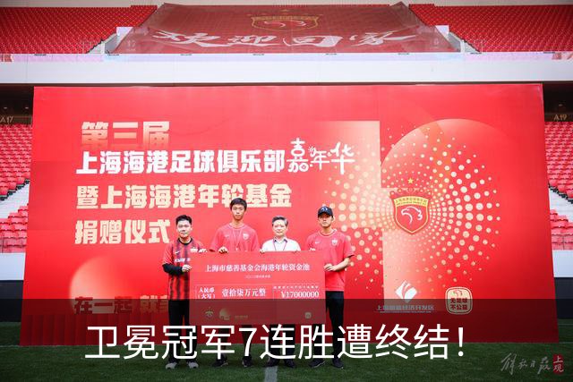卫冕冠军7连胜遭终结！